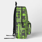 Grüne Blockade Bedruckter Rucksack (Links)