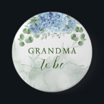 Grüne Blue Hydrangea Baby Dusche Oma zu sein Button<br><div class="desc">Grüne Blue Hydrangea Baby Dusche Oma auf Knopf. Matching-Elemente verfügbar.</div>