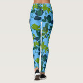 Grüne Blume 1 Leggings (Rückseite)