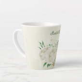 Grüne Blume aus Elfenbein Milchtasse (Linke Ecke)