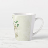 Grüne Blume aus Elfenbein Milchtasse (Rechts)