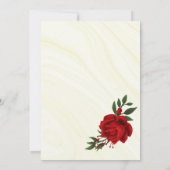 Grüne Blume Blätter zum Geburtstag Einladung (Rückseite)