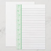 Grüne Blume Briefpapier (Vorne/Hinten)