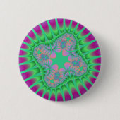 Grüne Blume Button (Vorderseite)