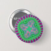 Grüne Blume Button (Vorne & Hinten)