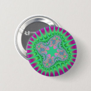 Grüne Blume Button