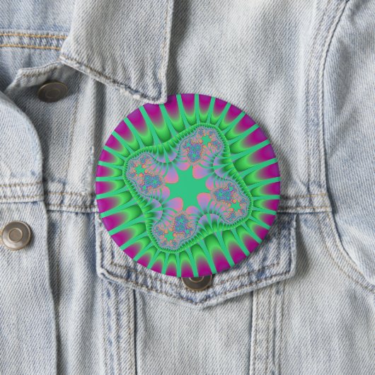Grüne Blume Button (Beispiel)