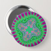 Grüne Blume Button (Vorne & Hinten)