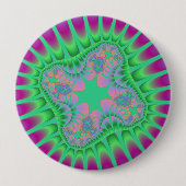 Grüne Blume Button (Vorderseite)