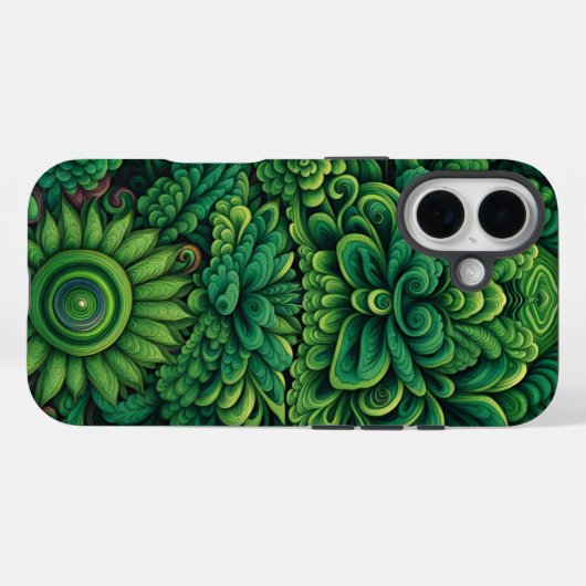 Grüne Blume Case-Mate iPhone Hülle (Rückseite (Horizontal))