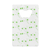 Grüne Blume des hellen Frühlings, kleine Blumendru Geldbeutel Flaschenöffner (Rückseite)