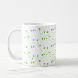 Grüne Blume des hellen Frühlings, kleine Blumendru Kaffeetasse