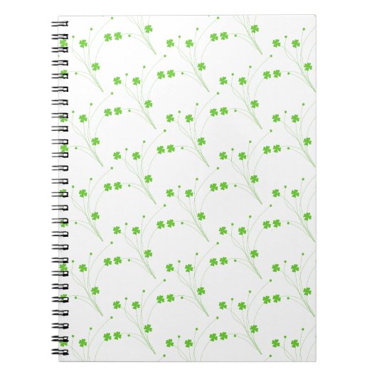 Grüne Blume des hellen Frühlings, kleine Blumendru Notizblock (Vorderseite)