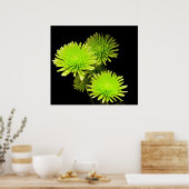 Grüne Blume drucken / Poster (Küche)