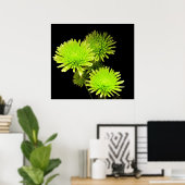 Grüne Blume drucken / Poster (Heimbüro)