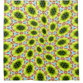 Grüne Blume Duschvorhang (Vorderseite)