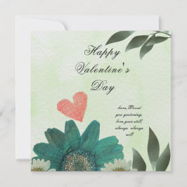 Grüne Blume - eine Liebe wie keine andere Dankeskarte