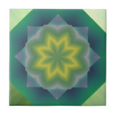 Grüne Blume Fliese (Vorderseite)