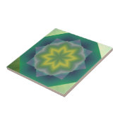 Grüne Blume Fliese (Seite)