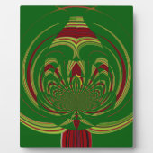 Grüne Blume Fotoplatte (Vorderseite)