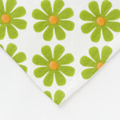 Grüne Blume für die Wohngestaltung Fleecedecke (Ecke)