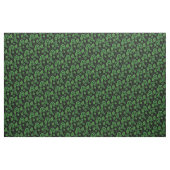 Grüne Blume/grüne Blätter/Folkloreblume 2 Schwarz Stoff (Yard (91,4 cm))