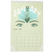Grüne Blume - Jahreskalender Kalender (Jan 2027)
