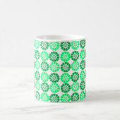 Grüne Blume Kaffeetasse (Mittel)