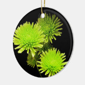 Grüne Blume Keramik Ornament (Links)