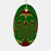 Grüne Blume Keramikornament (Rechts)