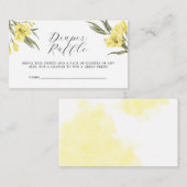 Grüne Blume Kinderduschmaschine Windeln Raffle Begleitkarte (Vorne/Hinten)