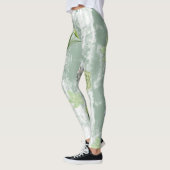 Grüne Blume Leggings (Links)