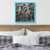 GRÜNE BLUME LEINWANDDRUCK (Insitu (Schlafzimmer))