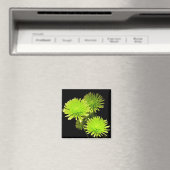 Grüne Blume Magnet (In Situ (Geschirrspüler))