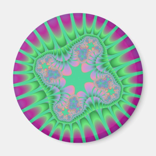 Grüne Blume Magnet (Vorne)