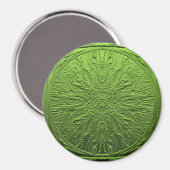 Grüne Blume...... Magnet (Vorderseite/Rückseite)