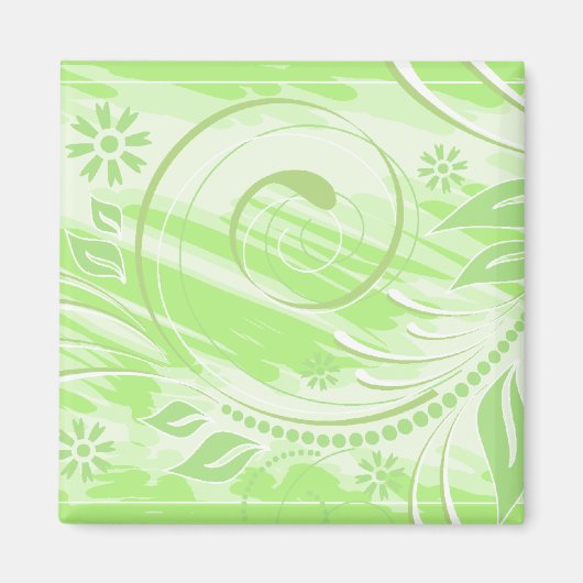 grüne Blume Magnet (Vorne)