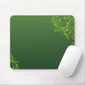 Grüne Blume Mousepad (Mit Mouse)