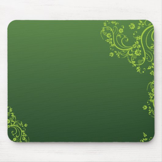 Grüne Blume Mousepad (Vorne)