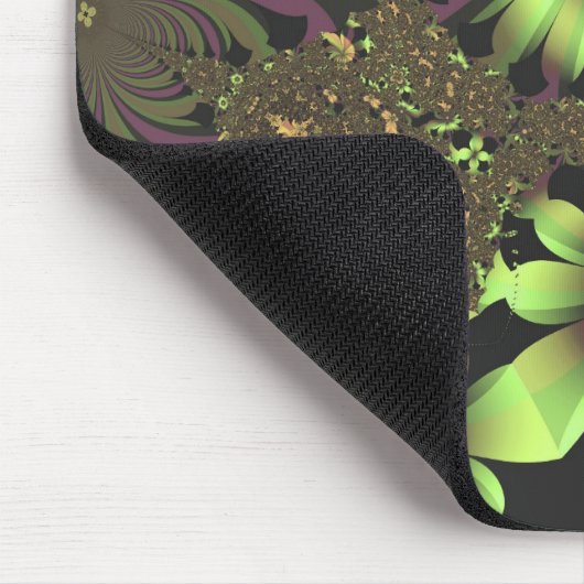 Grüne Blume Mousepad (Ecke)