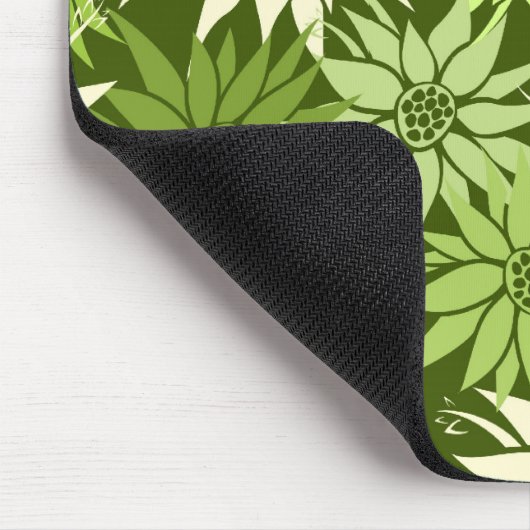 Grüne Blume Mousepad (Ecke)