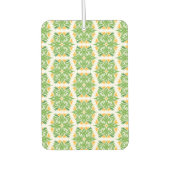Grüne Blume, Muster von Blume, Blumenmuster Autolufterfrischer (Vorderseite)
