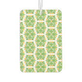Grüne Blume, Muster von Blume, Blumenmuster Autolufterfrischer (Rückseite)