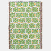 Grüne Blume, Muster von Blume, Blumenmuster Decke (Vorderseite Vertikal)