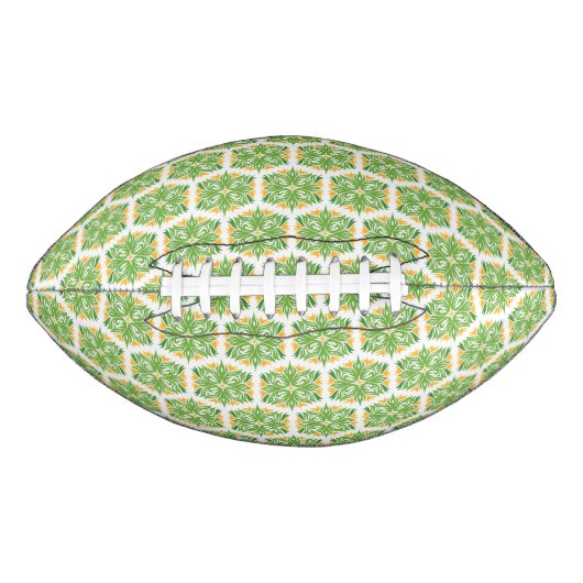 Grüne Blume, Muster von Blume, Blumenmuster Football (Vorderseite)