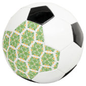 Grüne Blume, Muster von Blume, Blumenmuster Fußball (Dreiviertel)