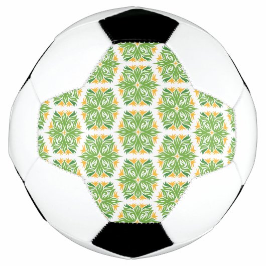 Grüne Blume, Muster von Blume, Blumenmuster Fußball (Vorderseite)