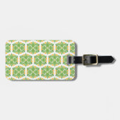 Grüne Blume, Muster von Blume, Blumenmuster Gepäckanhänger (Vorderseite horizontal)