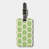 Grüne Blume, Muster von Blume, Blumenmuster Gepäckanhänger (Vorderseite vertikal)