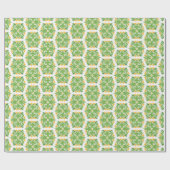 Grüne Blume, Muster von Blume, Blumenmuster Geschenkpapier (Flach)